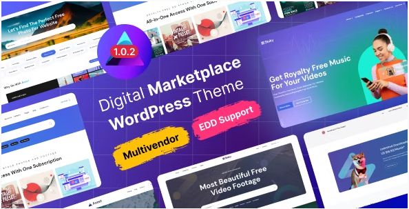 Aseet  Digital Marketplace WordPress Theme